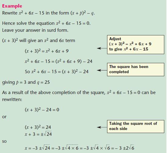 algebra quadratic gcsemathsrevision example quadratic gcse algebra gcse  worksheets algebra