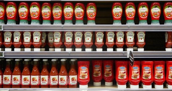 Reduce the amount of ketchup used to cut down on sugars in meals.