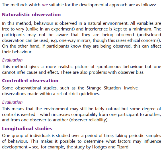 the-developmental-approach-a2-level-level-revision-psychology