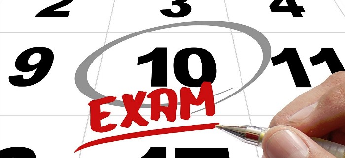 Exam dates countdown