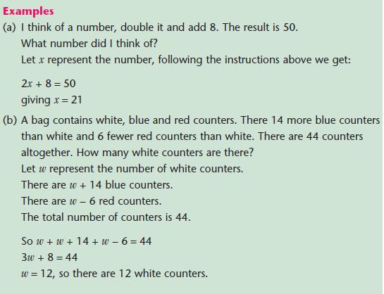 Linear Equations Gcse Revision Maths Number And Algebra Algebra