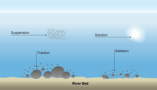 River transportation processes